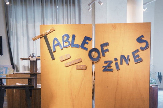 Table of Zines, A Baca Collective