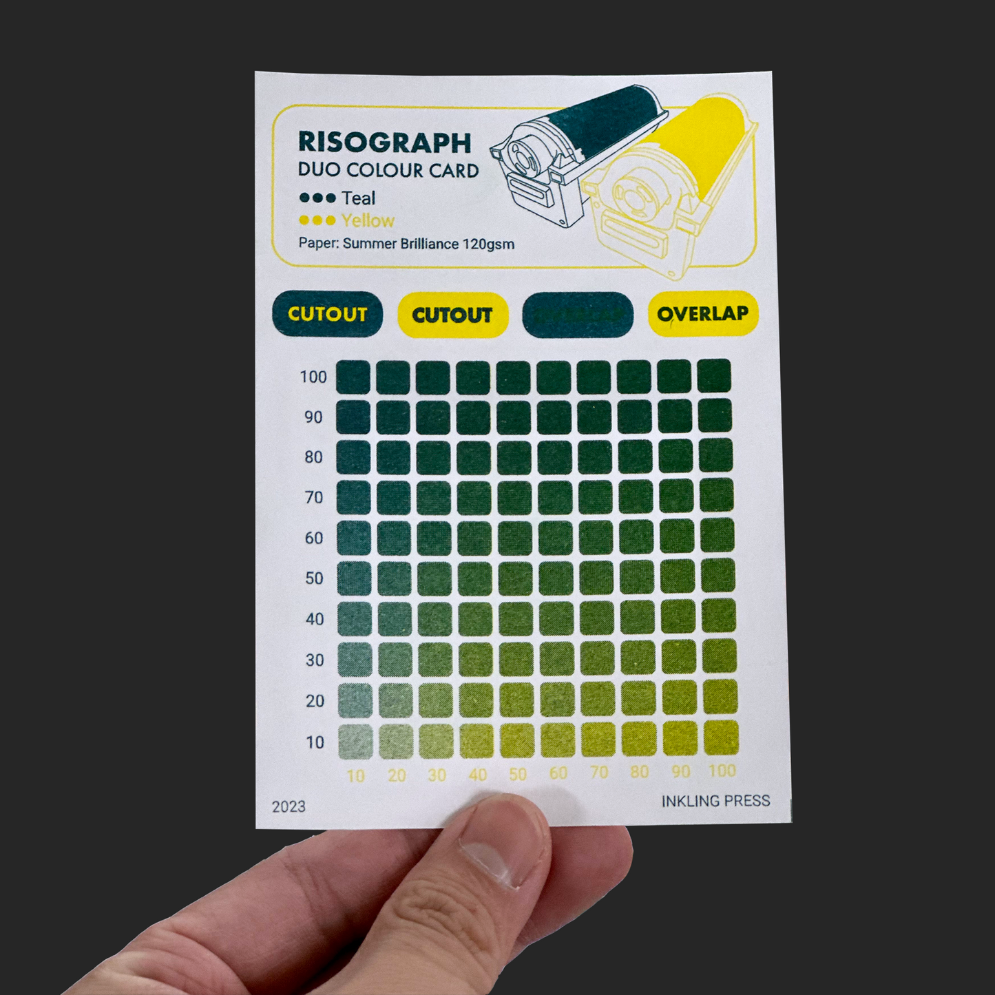 Riso Colour Card Set (without Aqua) – Inkling Studio