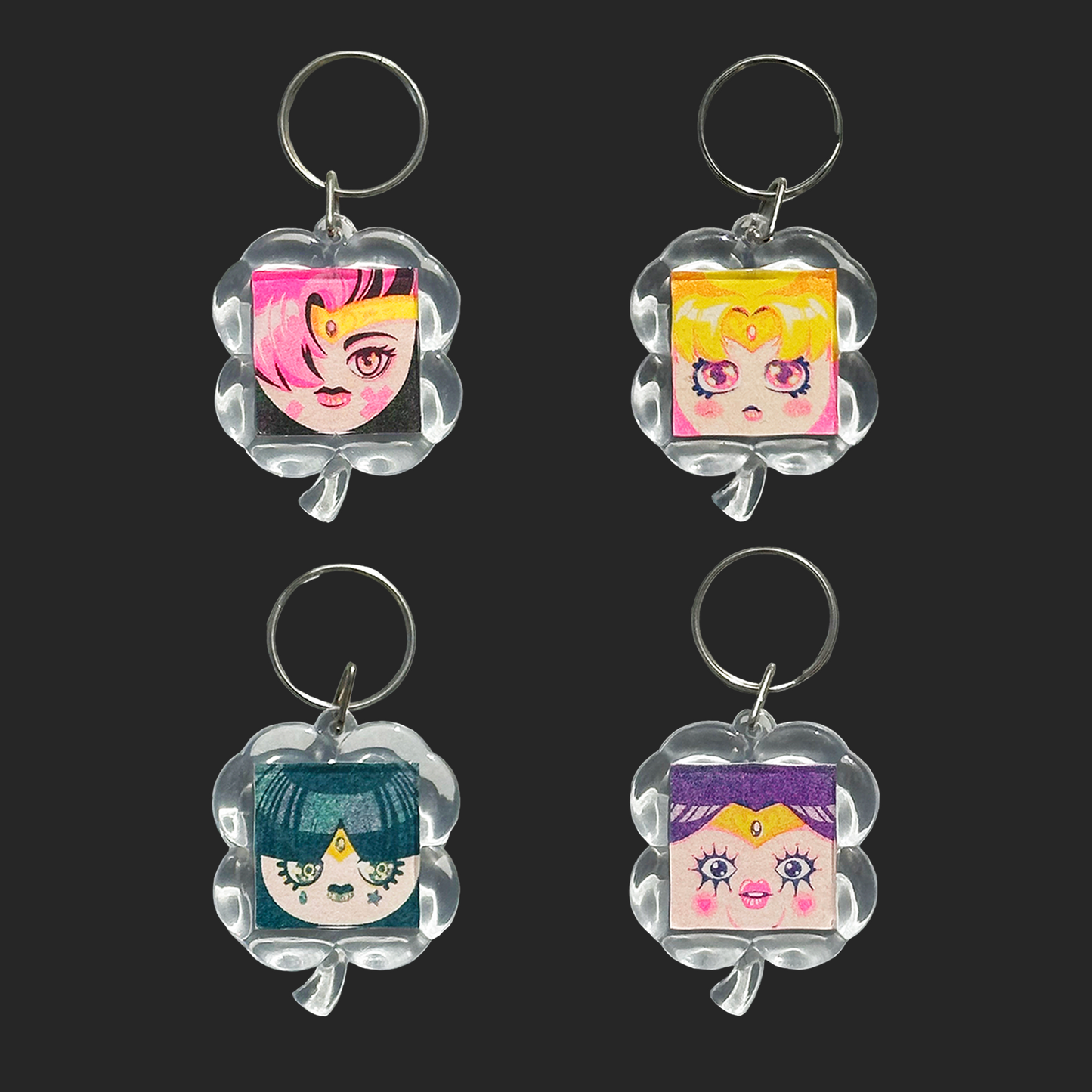 Riso Keychains (Magical Girls)