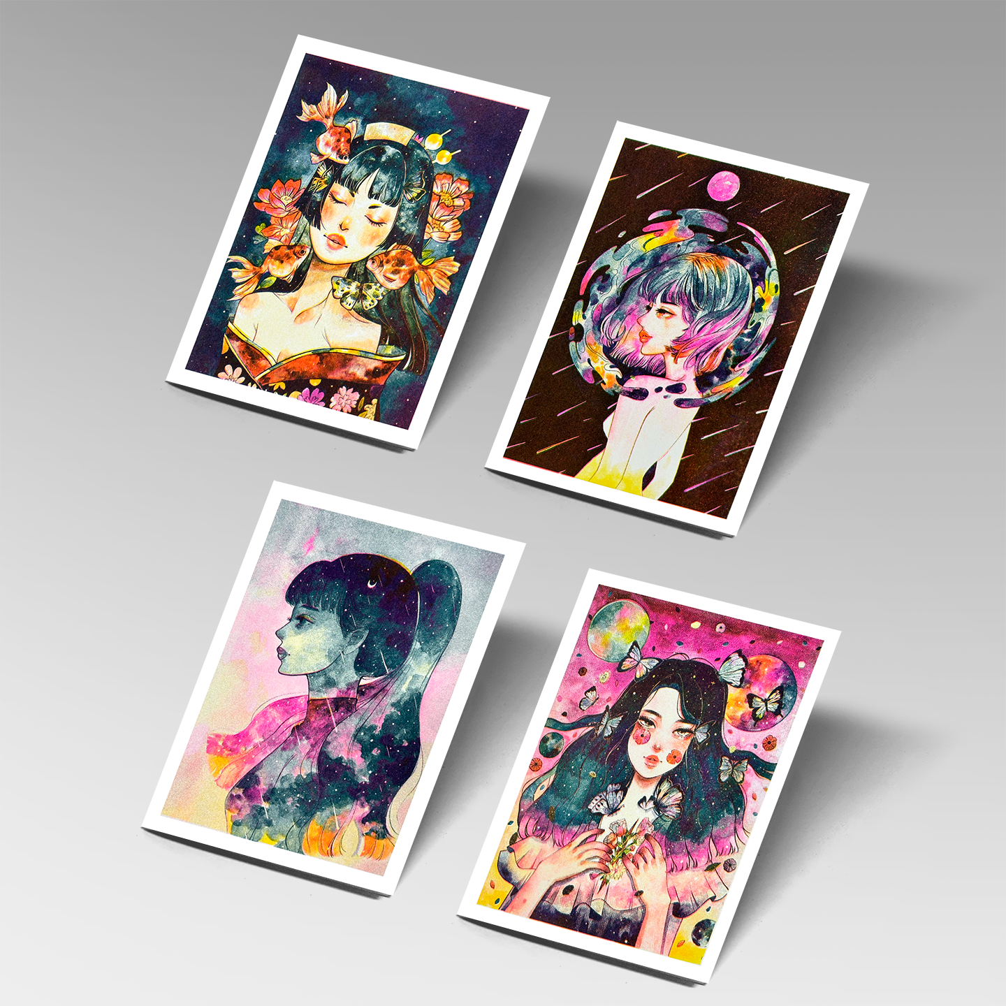 A5/3C Riso Prints by Kazel Lim